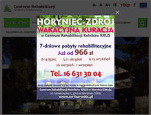 Tablet Screenshot of crr-horyniec.pl